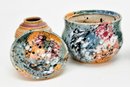 Glazed Pottery Trio - Signed