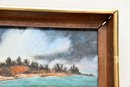Isle Off The Coast Framed Canvas Painting