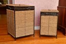 Two Wicker Clothes Hampers