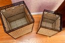 Two Wicker Clothes Hampers