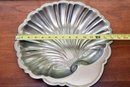 Vintage Silver Plate Shell Shaped Serving Dish