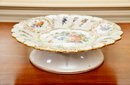 Hand Painted Porcelain Footed Platter