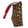 Leopard Print Shoulder Bag With Red Straps Brand New