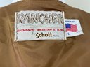 Rancher Brown Fringed Vest By Schoot NYC Size L