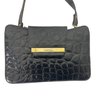Vintage Francesco Biasia Black Leather Handbag Made In Italy