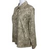 Kate Hill Casual Silk Paisley Button-front Shirt Size XL