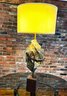 Stunning Large Scale Brutalist Table Lamp - MCM - Tom Greene Style
