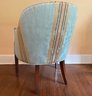 Lovely Custom Silk Upholstered Side Chair