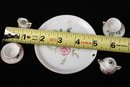 Miniature Porcelain Tea Set With Under Platter