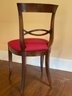 Chair With Red Upholstered Seat