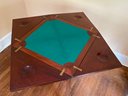 Inlaid Mahogany Handkerchief Folding Games / Side Table
