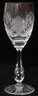 Five Vintage Crystal White Wine Glasses