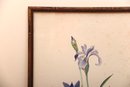 Asian Watercolor With Red Stamp Framed
