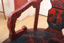 Antique Chinese Armchair Chair With Hand Painted Motif