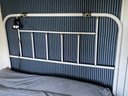 Full Size Bed Frame With Brass Accent Headboard & Super Firm Mattress Included