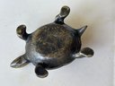 Lidded Brass Turtle Figurine