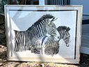 Russ Elliot Framed Zebra Print