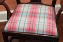 Chair With Plaid Seat
