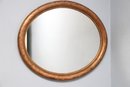 Oval Mirror With Gold Composite Frame
