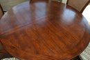 Country English Split Pedestal Table By Bausman And Co. With 5 David Frances  Chairs