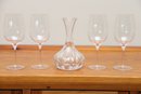 Waterford Wine Decanter With 4 Glasses
