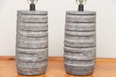 Pair Of Currey & Company Innkeeper Rustic Terracotta Table Lamps