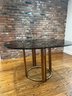 MCM Amber Glass Table (sette, Orchids Not Included)