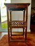 Vintage Chinoiserie End Table, Plant Stand, Bath Etagere