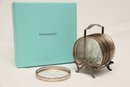 Tiffany And Co. Sterling Silver Rim Drink Coasters And Holder