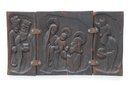 3 Panel Carved Religious Icon