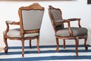 French Fauteuil Side Chairs  - A Pair