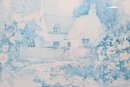 Landscape Watercolor Print Of A Cottage