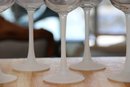 Frosted Stem Wine Glasses Set Of 7