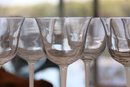 Frosted Stem Wine Glasses Set Of 7