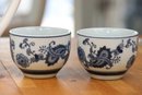 Asian Tea Cup Set With Tea Pot