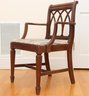 Vintage Carved Back Arm Chair