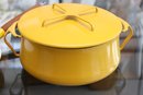 Danish Yellow Cast Iron Pot & Pan