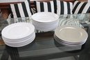 Service For 8 IKEA Dish Set With Silver Chargers