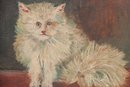 Framed Kitten Painting