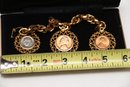 Three Coins In The Fountain US Mint Vintage Charm Bracelet