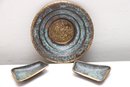 Decorative Brass Plate With Small Dishes
