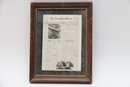 New York Times Framed Print