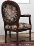 Vintage French Custom Upholstered Arm Chair
