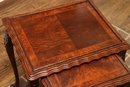 Two Mahogany Carved Nesting Tables