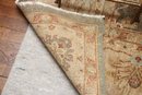 Gorgeous Wool Area Rug Shades Of Green Red & Beige