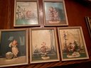 Vintage Hummel Collection With Wall Hangings