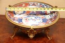 Antique 19th Century Japanese Imari Porcelain Centerpiece With Ormolu Mounts