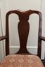 Set Of 8 Mahogany Queen Anne Style Dining Chairs
