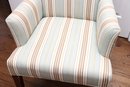 (BRONXVILLE NY PICK UP) Pair Of Striped Side Chairs
