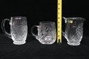 Mix Of Crystal Mugs With Pitcher